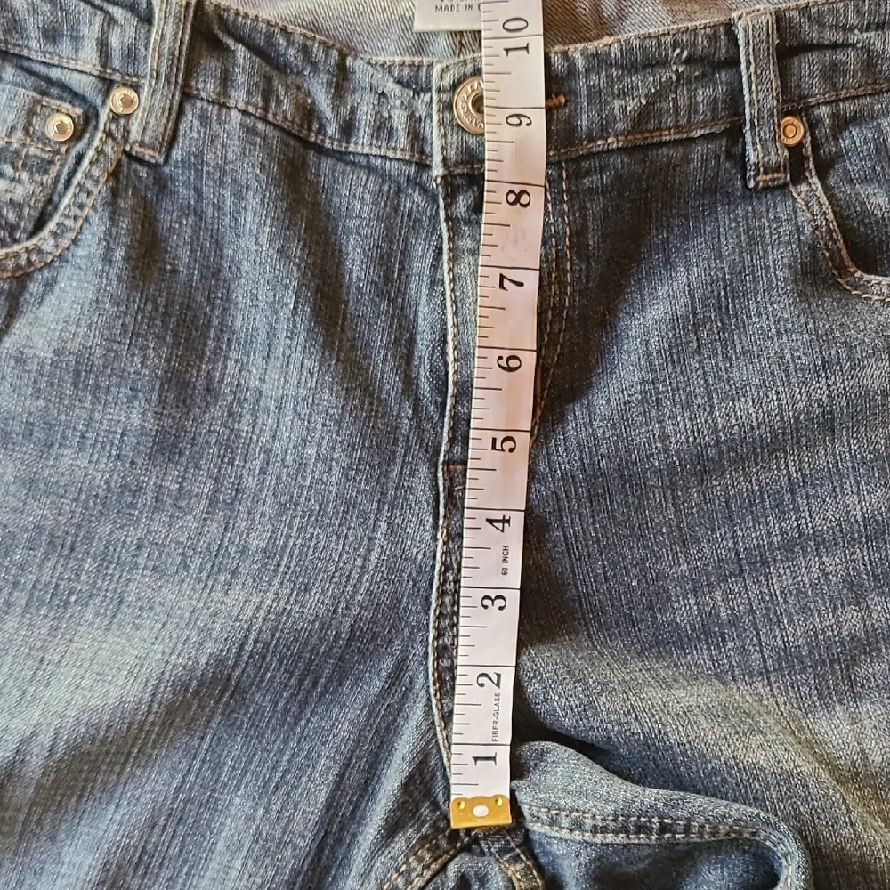 Vintage 90's Z.Cavaricci Women's Plus Low Rise Flare Med Wash Blue Jeans 20